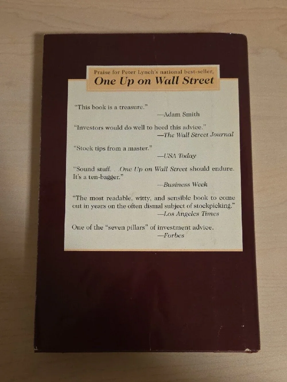 Beating the Street by Peter Lynch